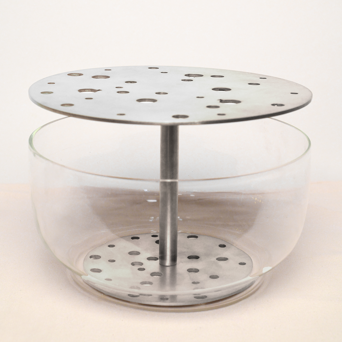 Chrome Ikebana Vase Medium | Anaar Bloom Collection