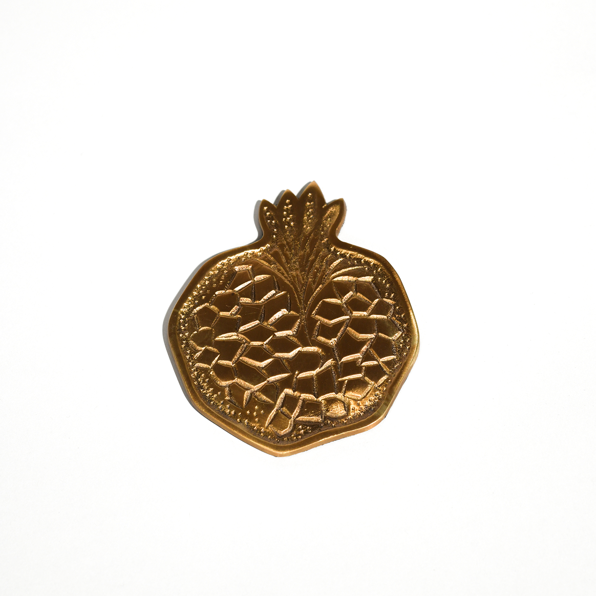 Byaas | Handcrafted Coasters, Set of 4, Brass