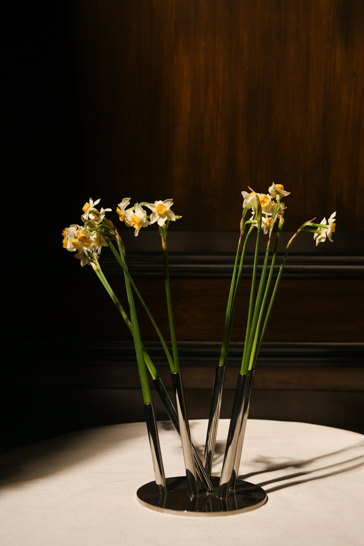 Byaas | Quick-Fix Stem-Support Vase, Chrome (view 2)