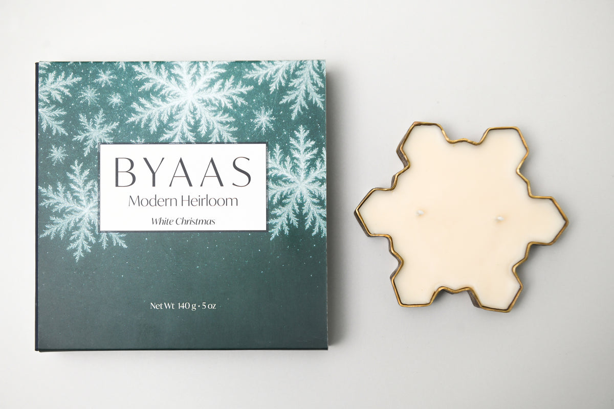 Byaas | Snowflake Shaped Decorative Candle