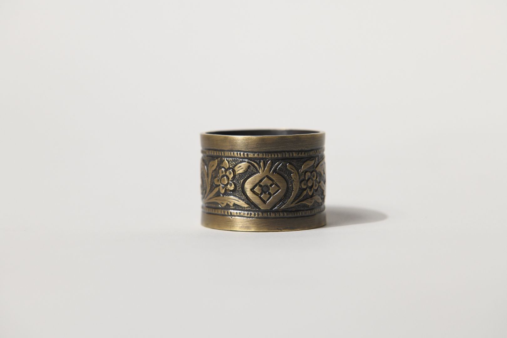 Anaar Brass Napkin Rings – Set of Four