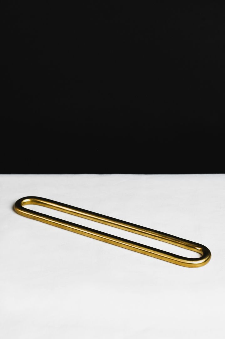 Continuous Loop Burnished Brass Countertop Organizer