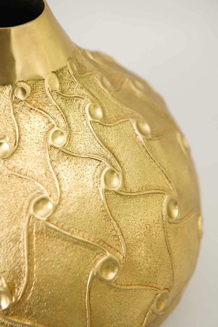 Museum-Style Brass Statement Vase