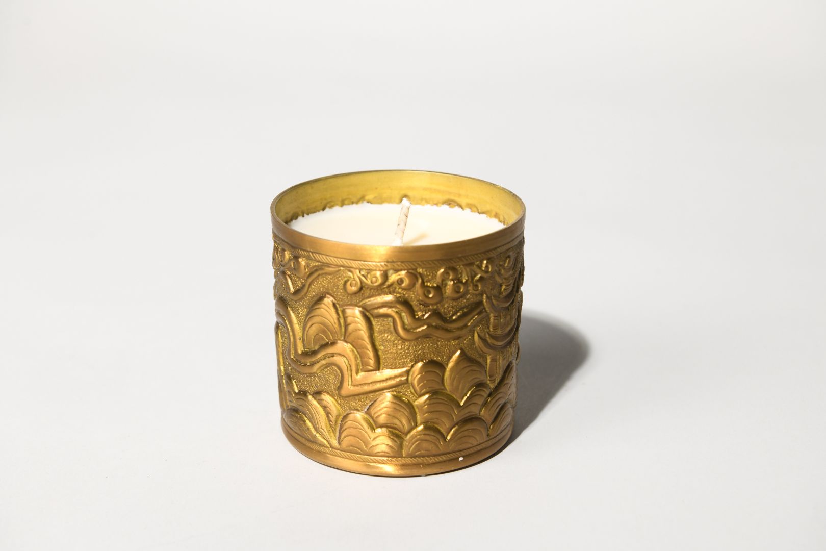Japanese Zen Garden Brass Candle