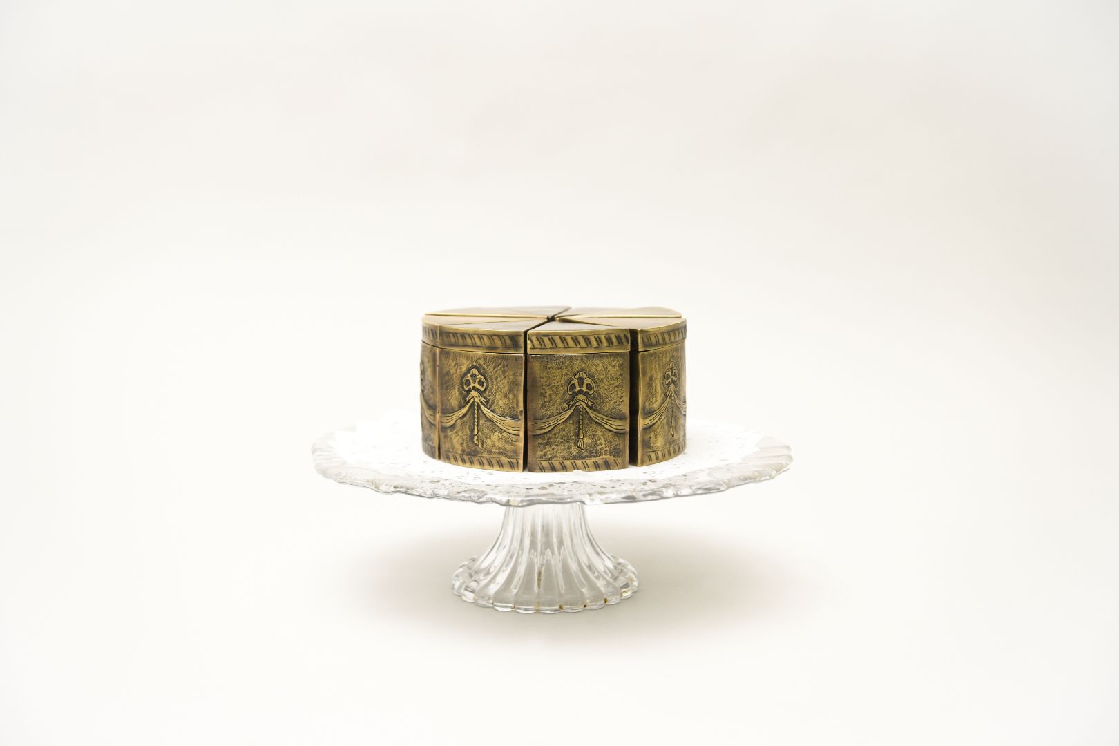 A Piece of Cake Brass Candle