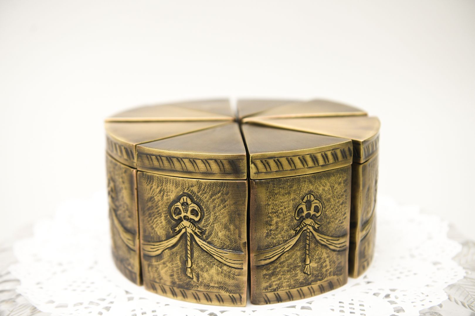 A Piece of Cake Brass Candle