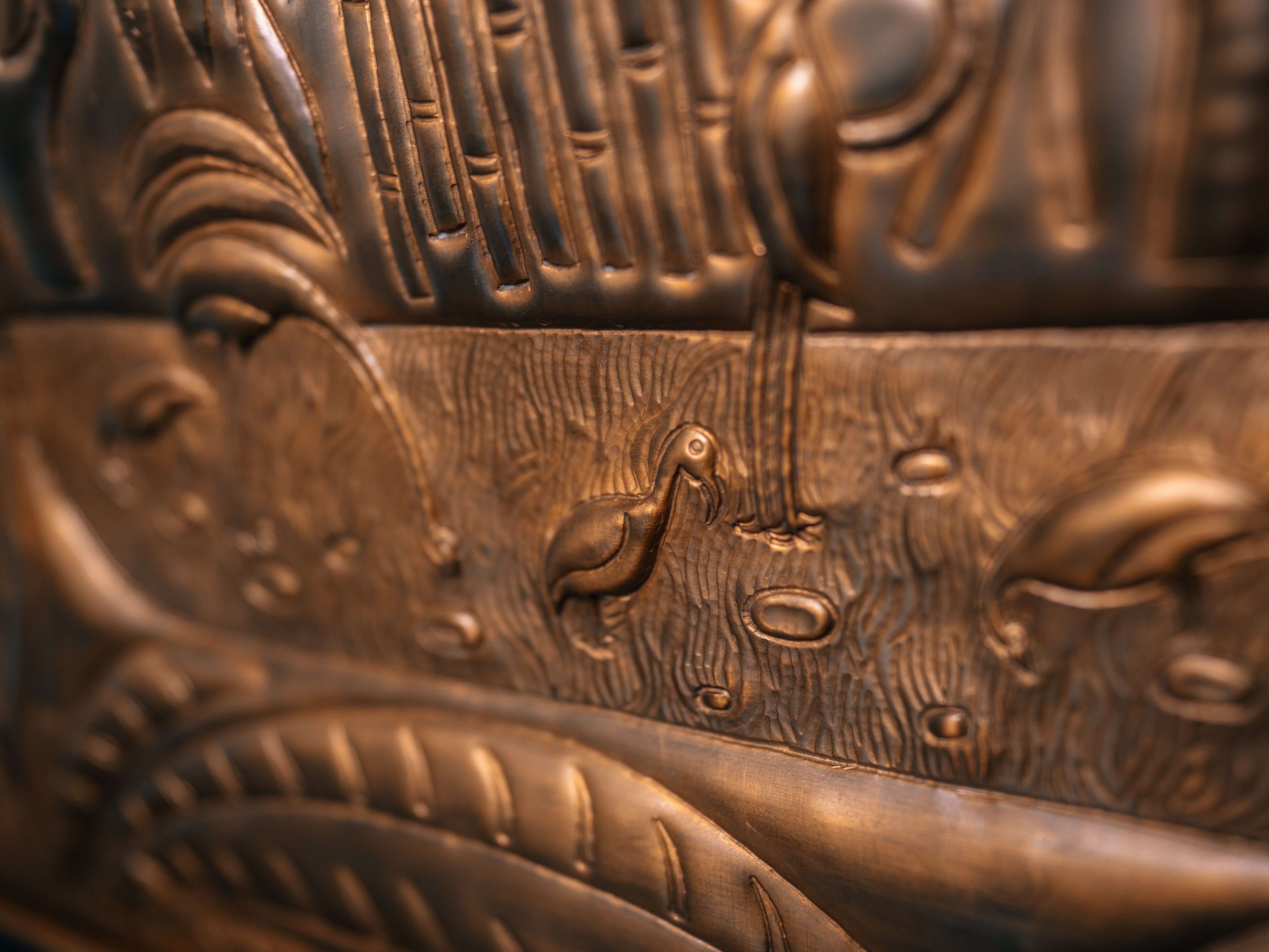 Pichwai Scenery Brass Panel