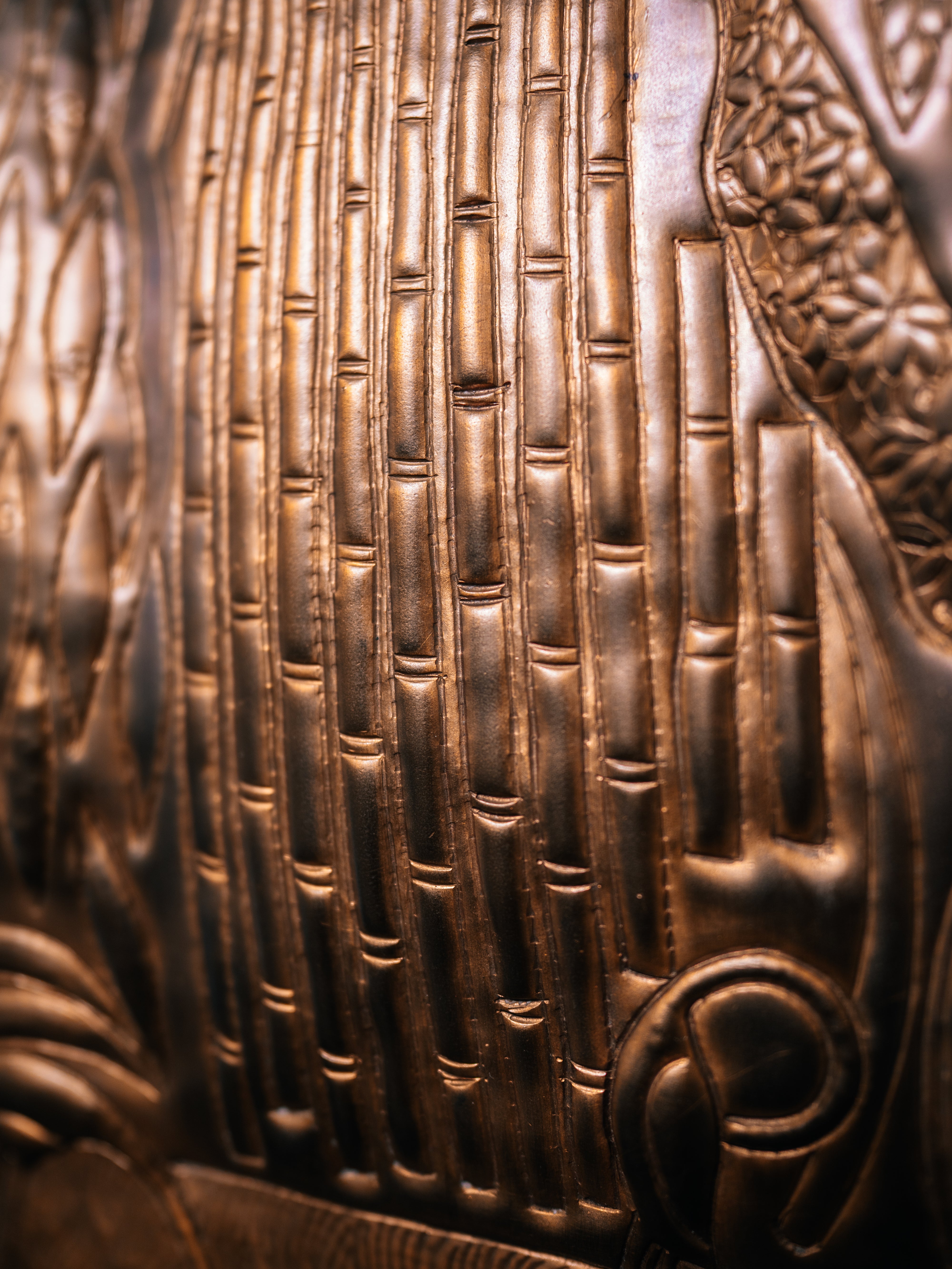 Pichwai Scenery Brass Panel