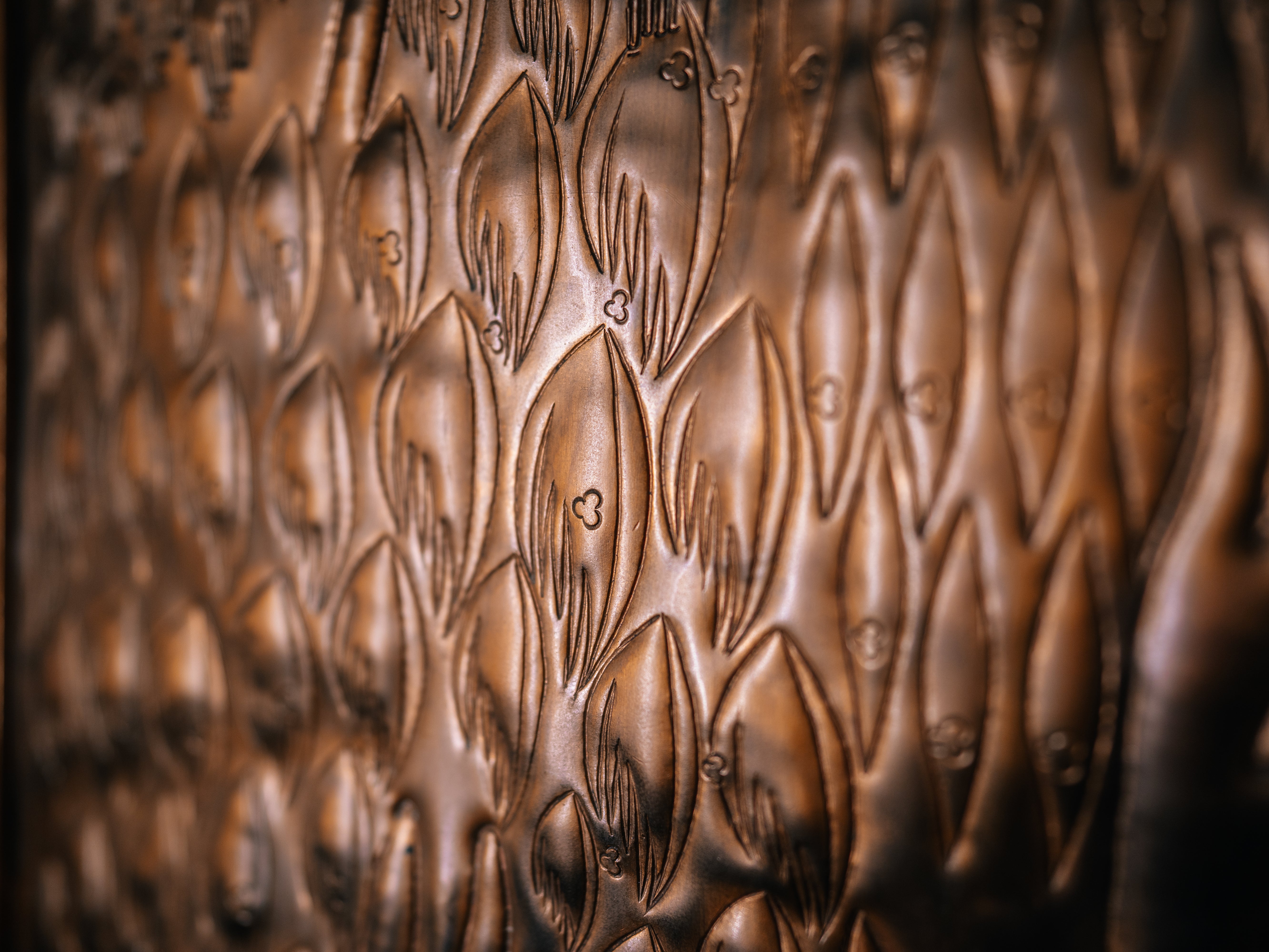 Pichwai Scenery Brass Panel