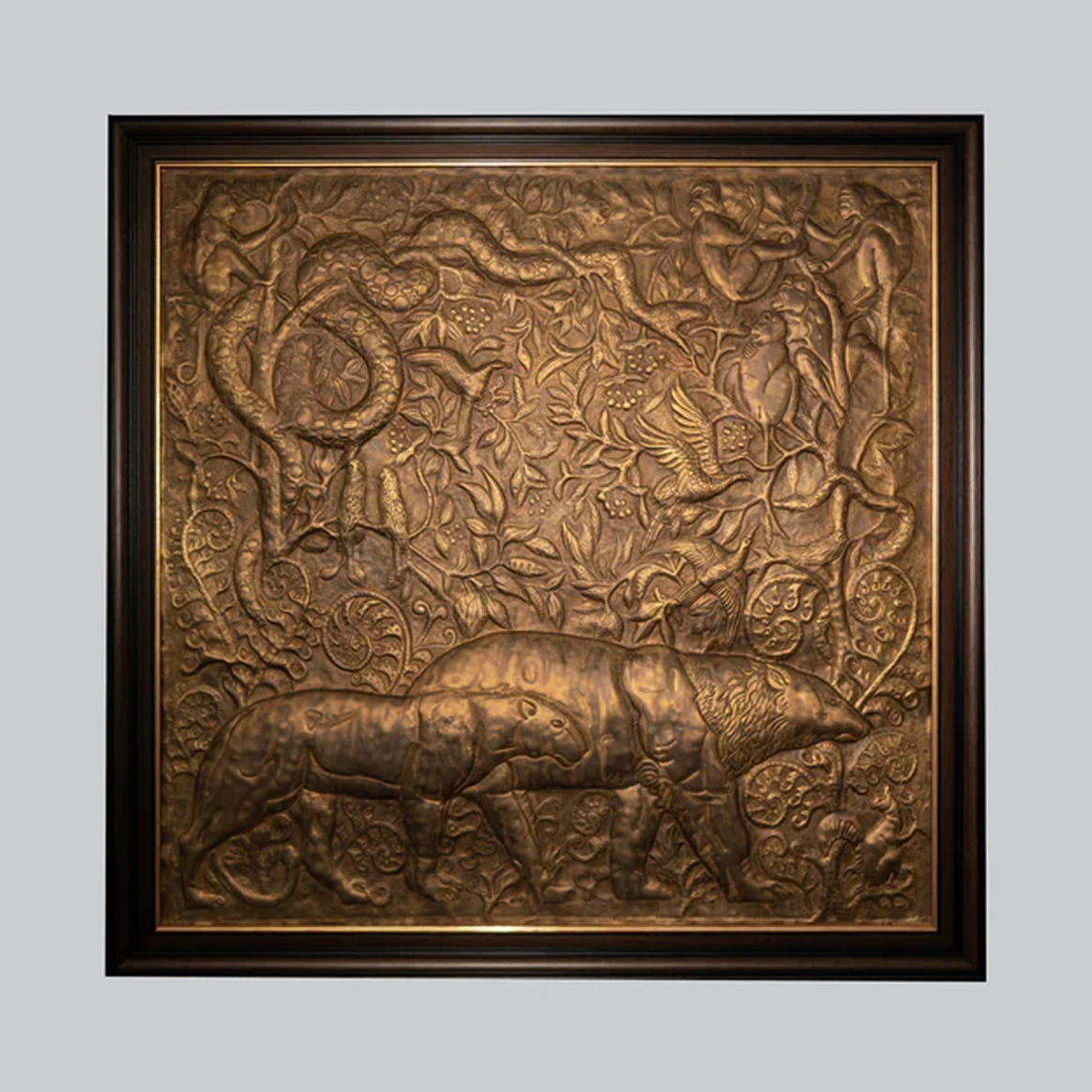 Byaas | Jungle Theme Art Panel, Brass