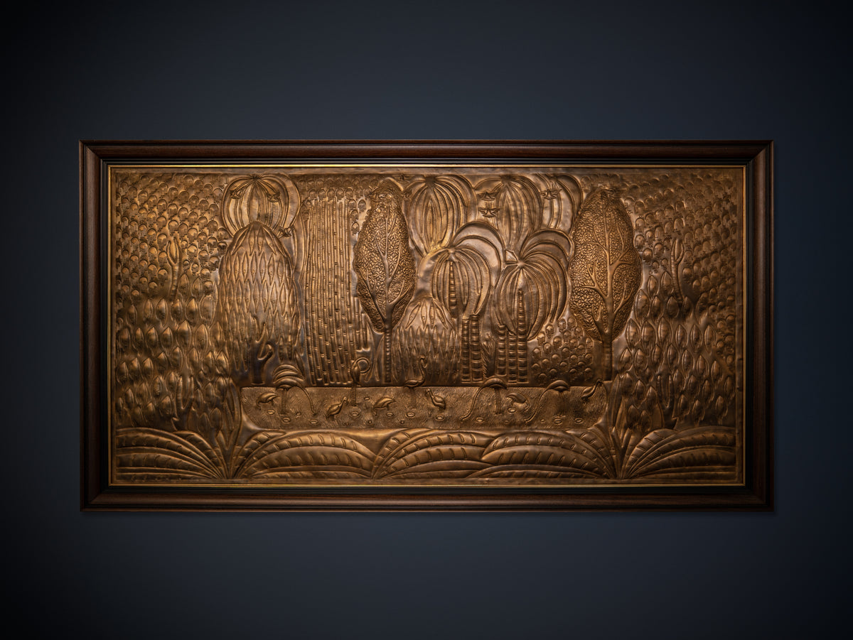 Byaas | Pichwai Wall Art Panel, Brass (view 2)
