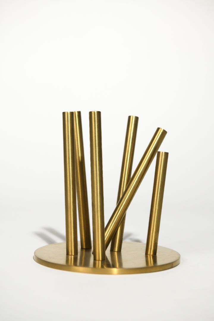 Byaas | Quick-Fix Stem-Support Vase, Brass (view 2)
