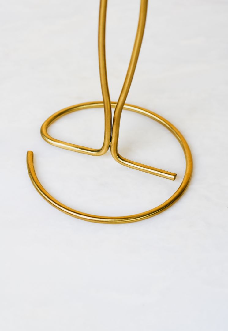 Byaas | Swirl Paper Towel Holder, Burnished Brass (view 2)