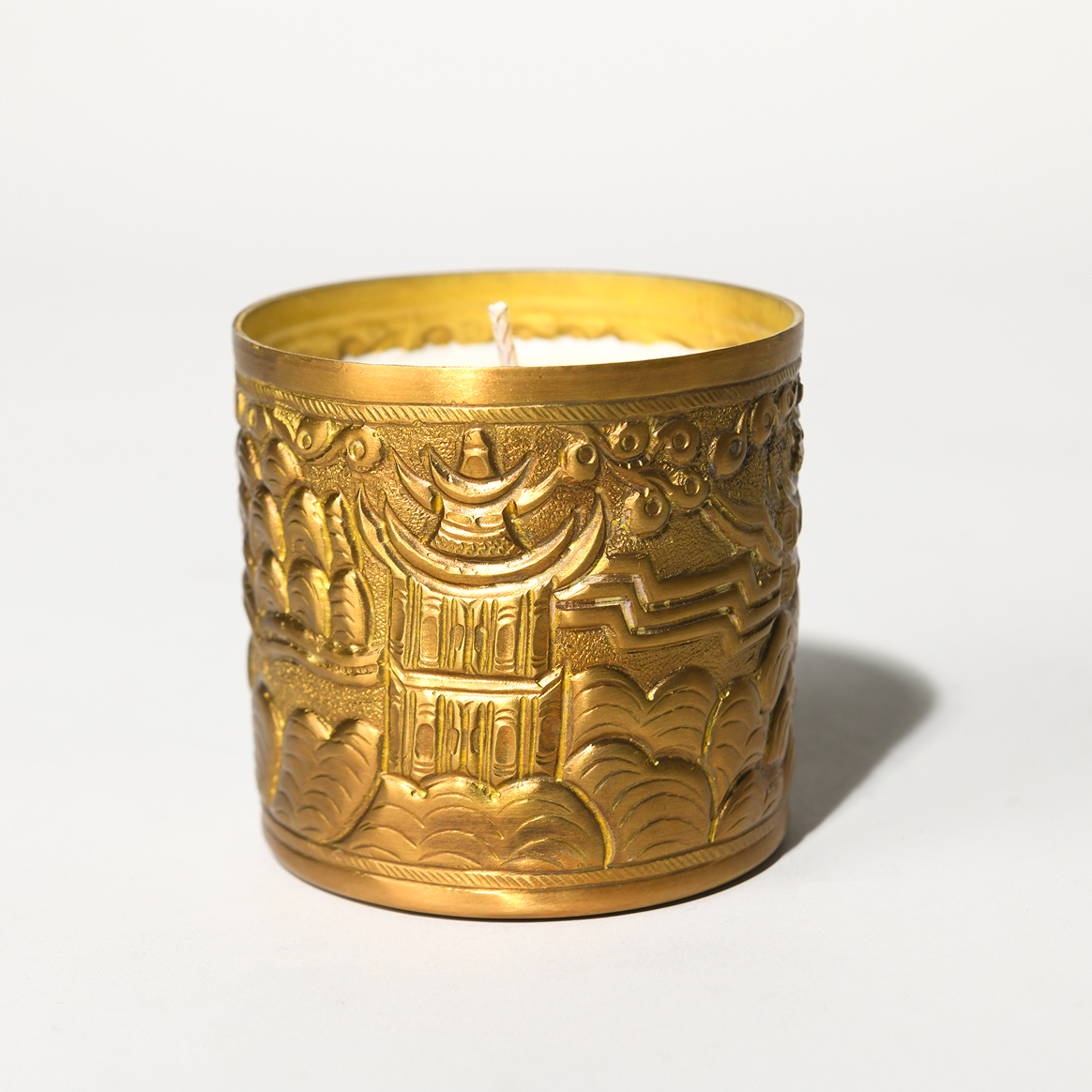 Byaas | Zen Scented Candle, Brushed Brass