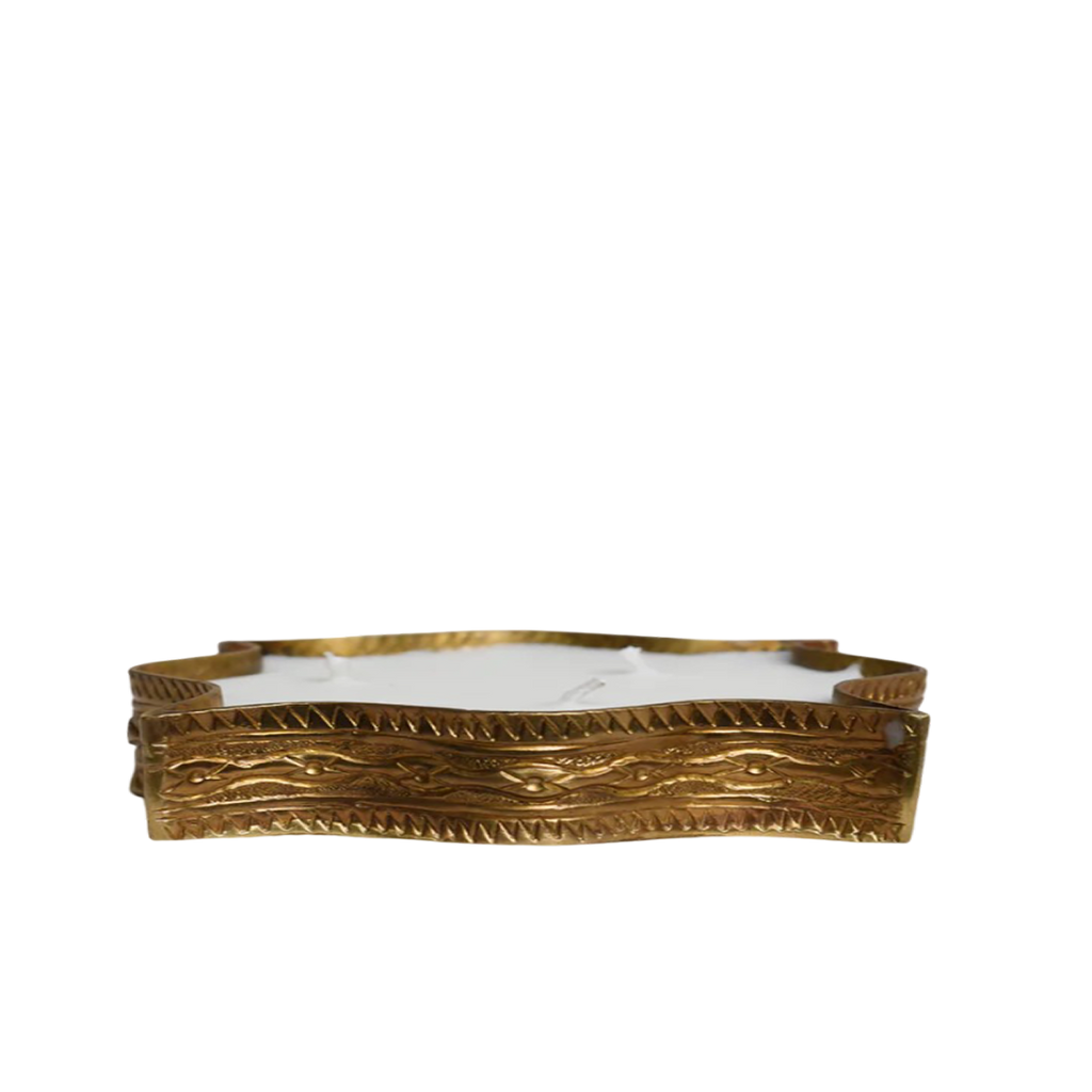 Diwali Medium Brass Diya Candle - Jasmine/Mogra