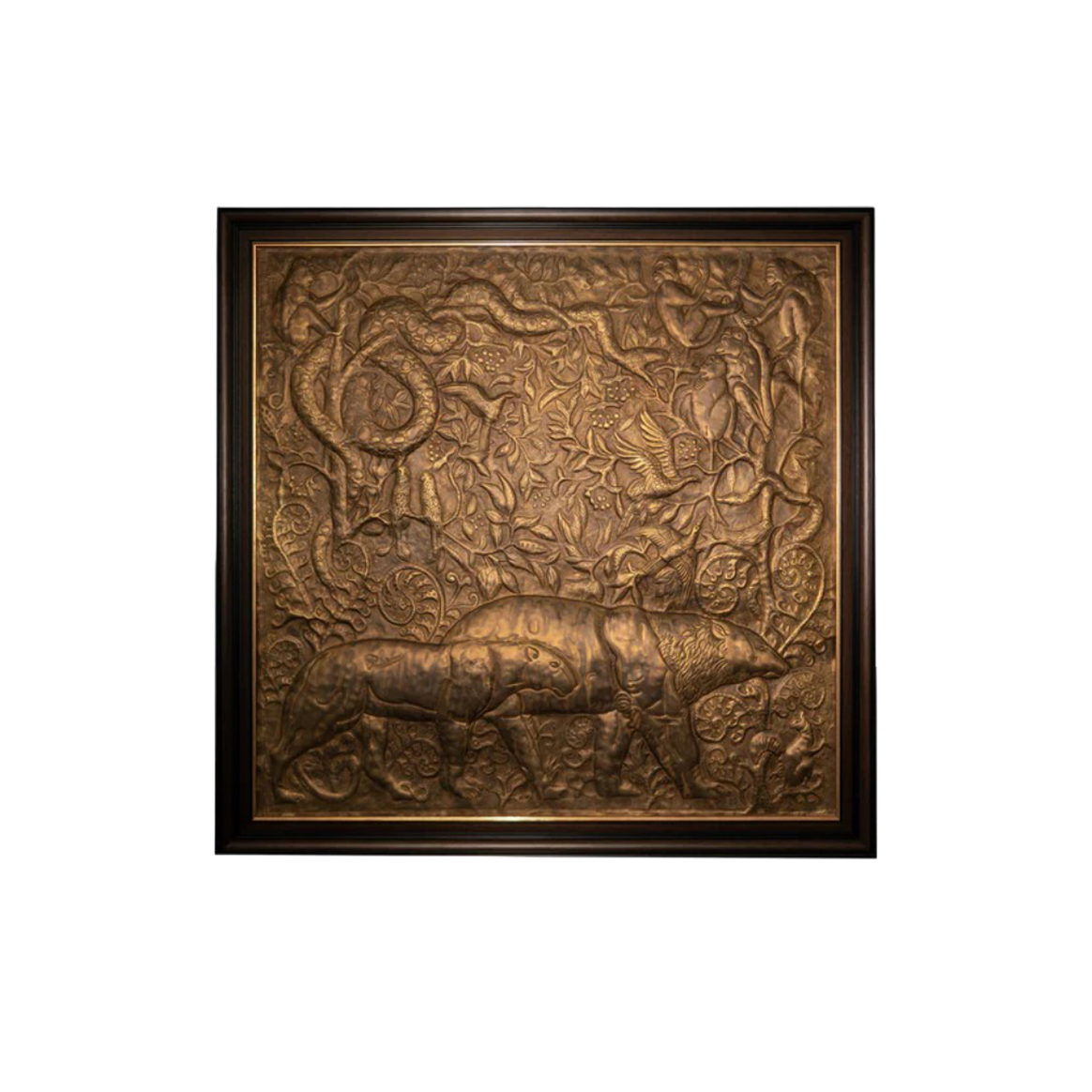 Mowgli Jungle Book Brass Panel