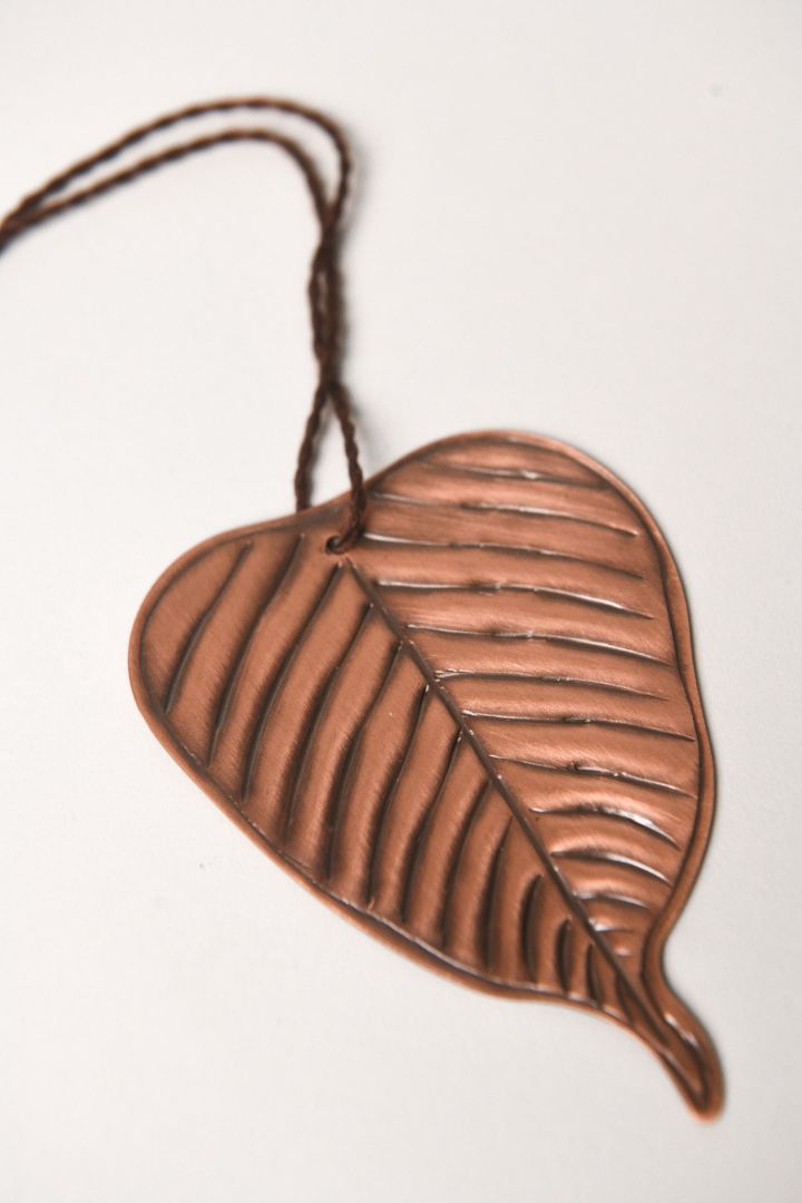 Peepal Leaf Copper Bookmark
