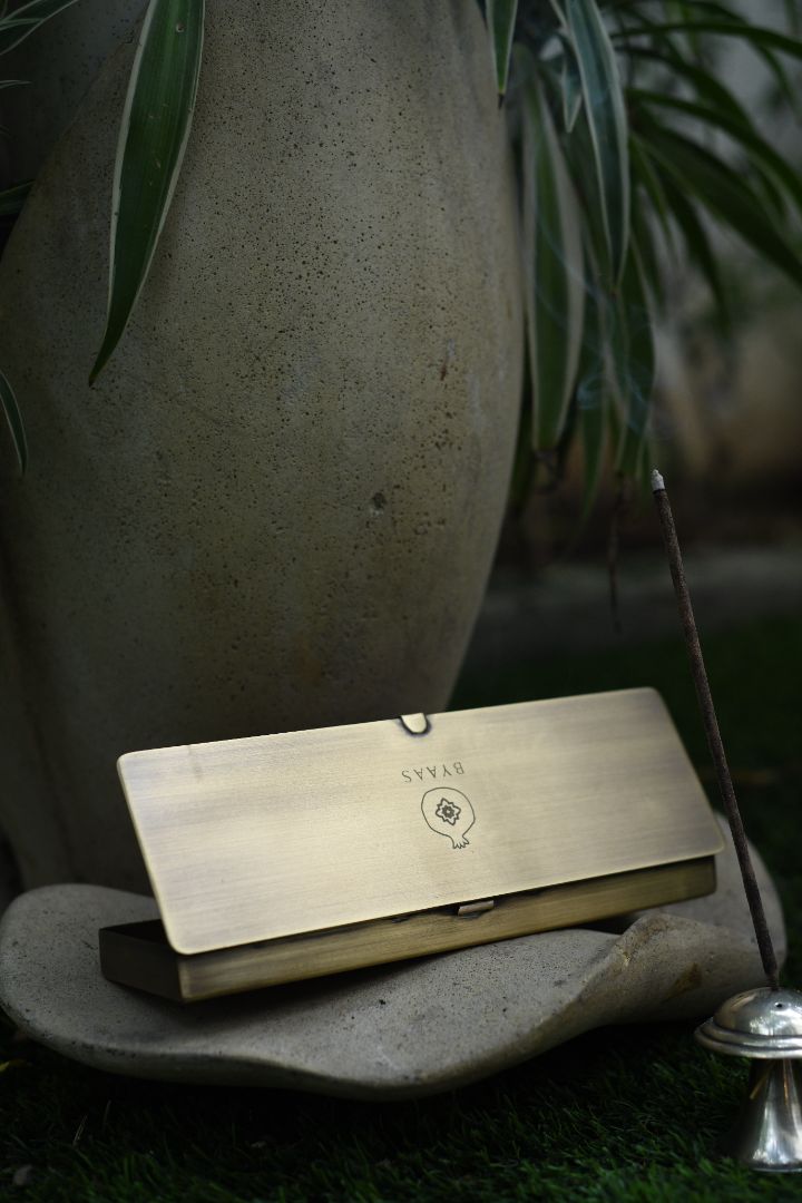 Keepsake Brass Incense Box