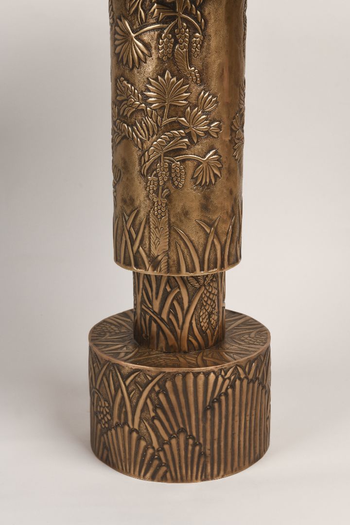 Tropical Modern Brass Side Table