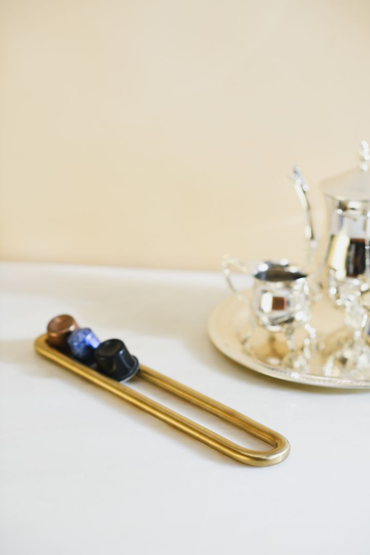 Continuous Loop Burnished Brass Countertop Organizer