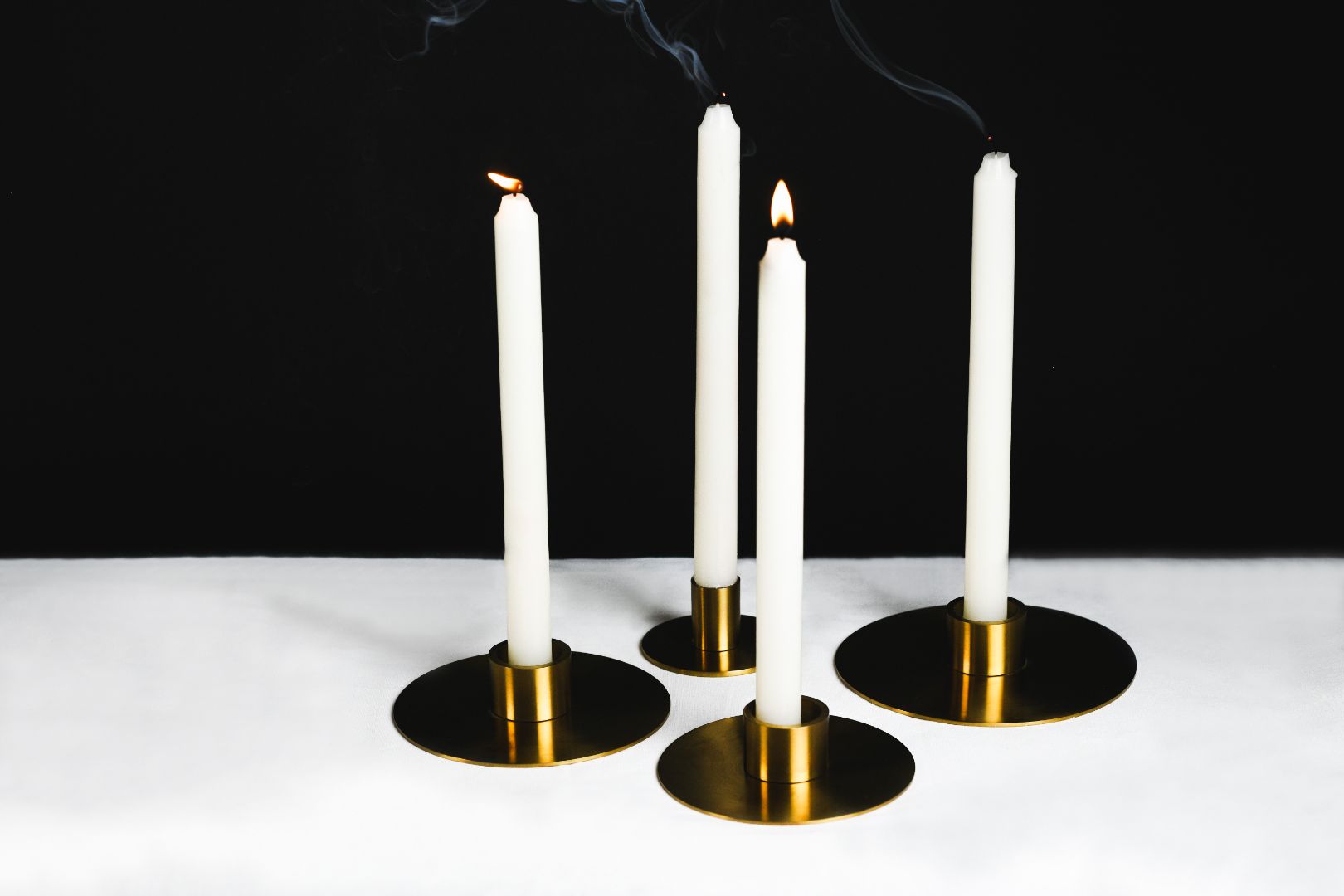 Concentra Brass Finish Tealight Candle Holder - [Small/Medium/Large]