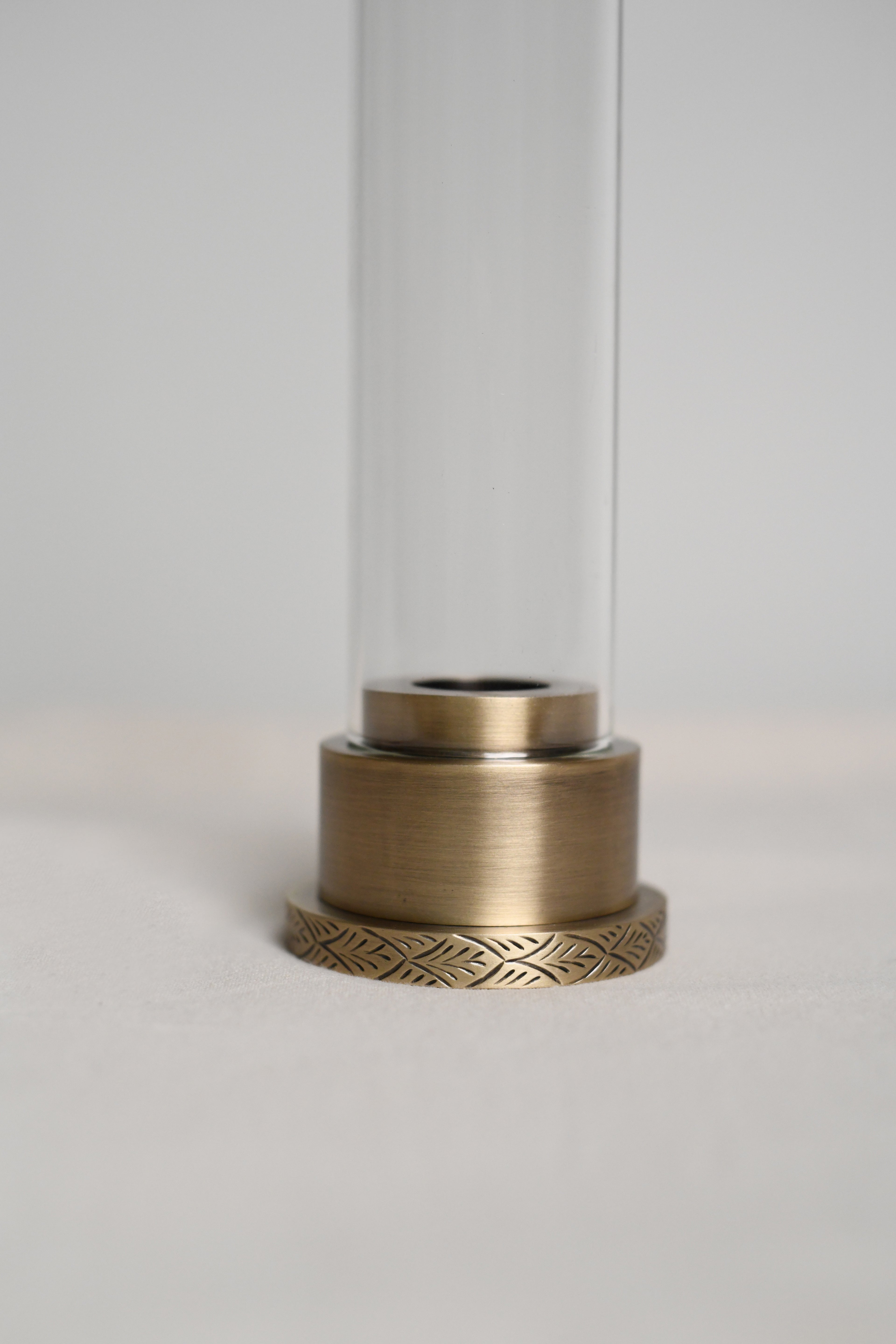 Peacock Candle Holder in Brass