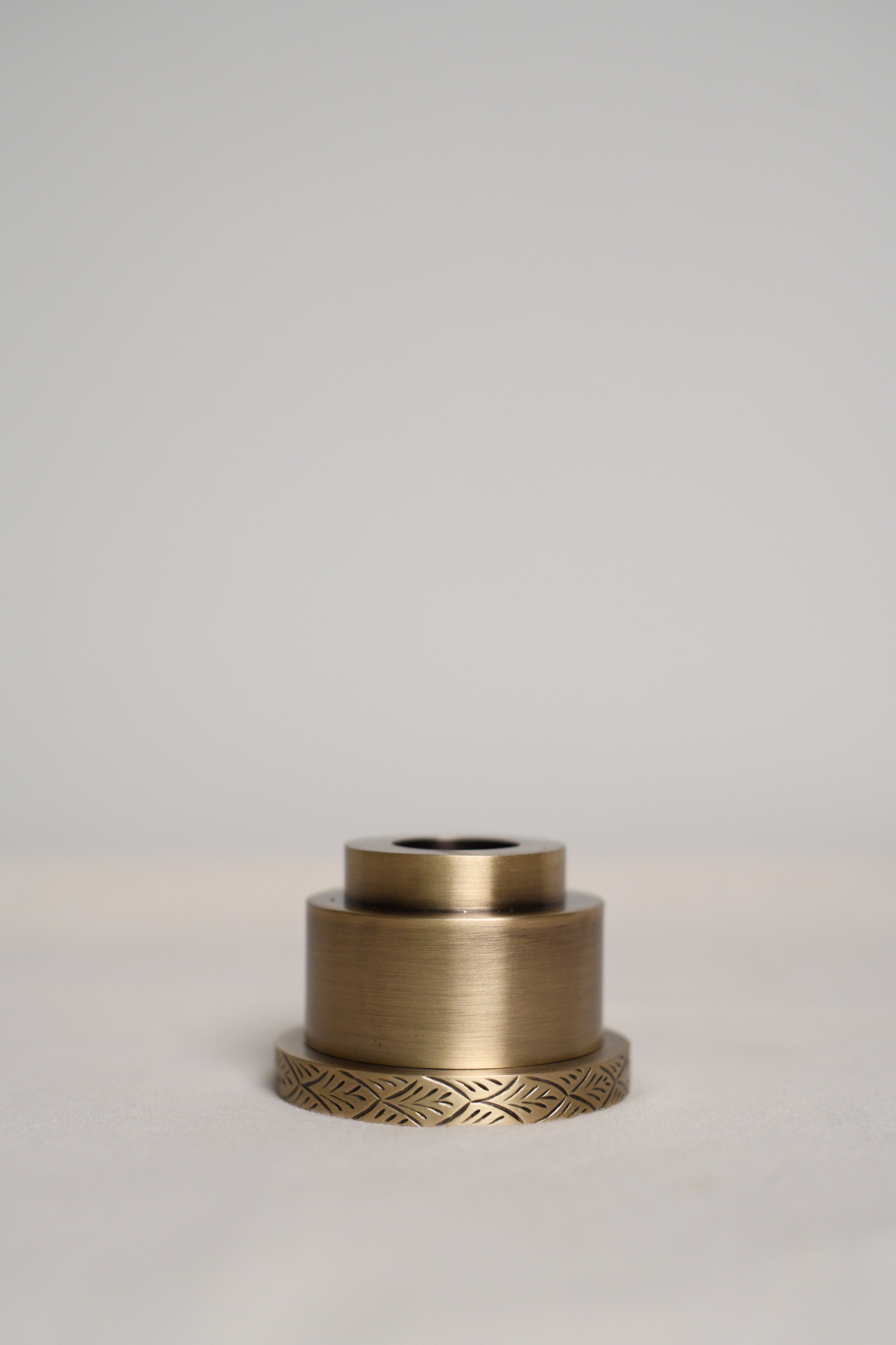 Peacock Candle Holder in Brass