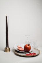 Peacock Candle Holder in Brass