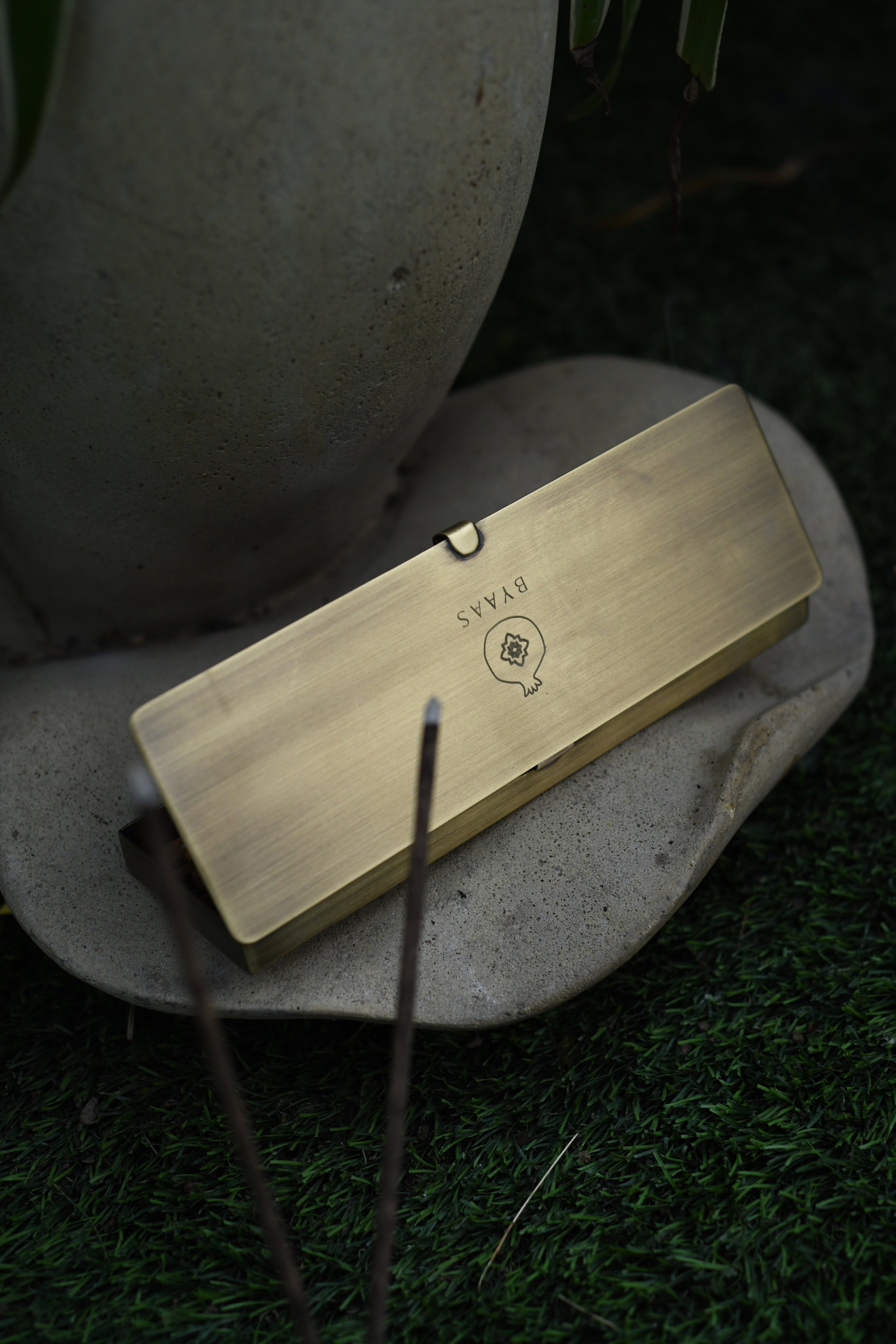 Keepsake Incense Box in Brass