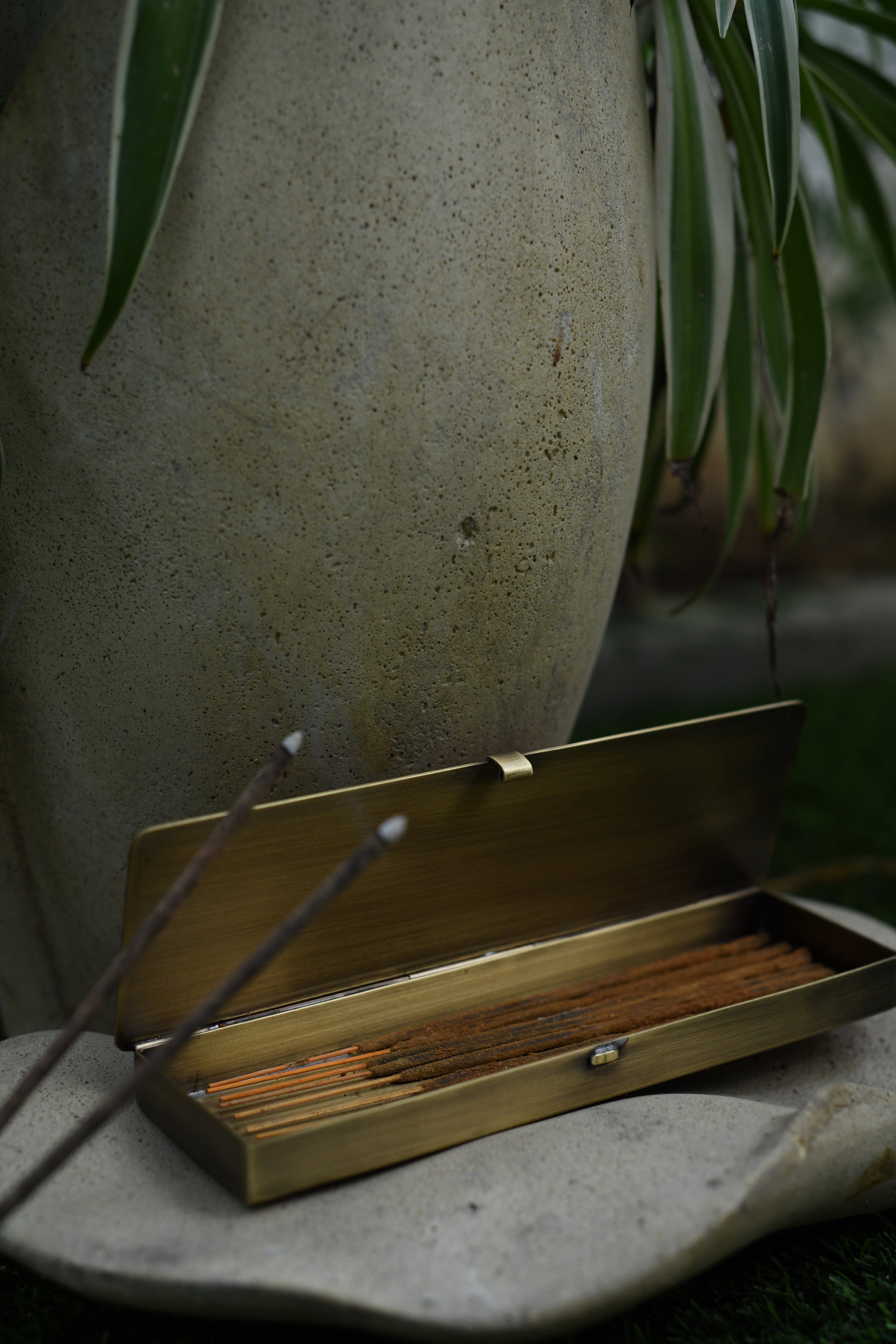 Keepsake Incense Box in Brass