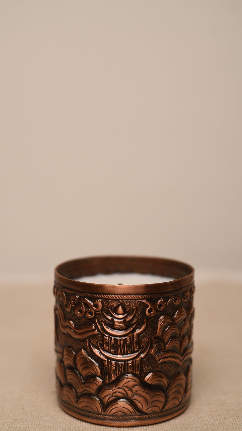 Chinoiserie Candle in Copper