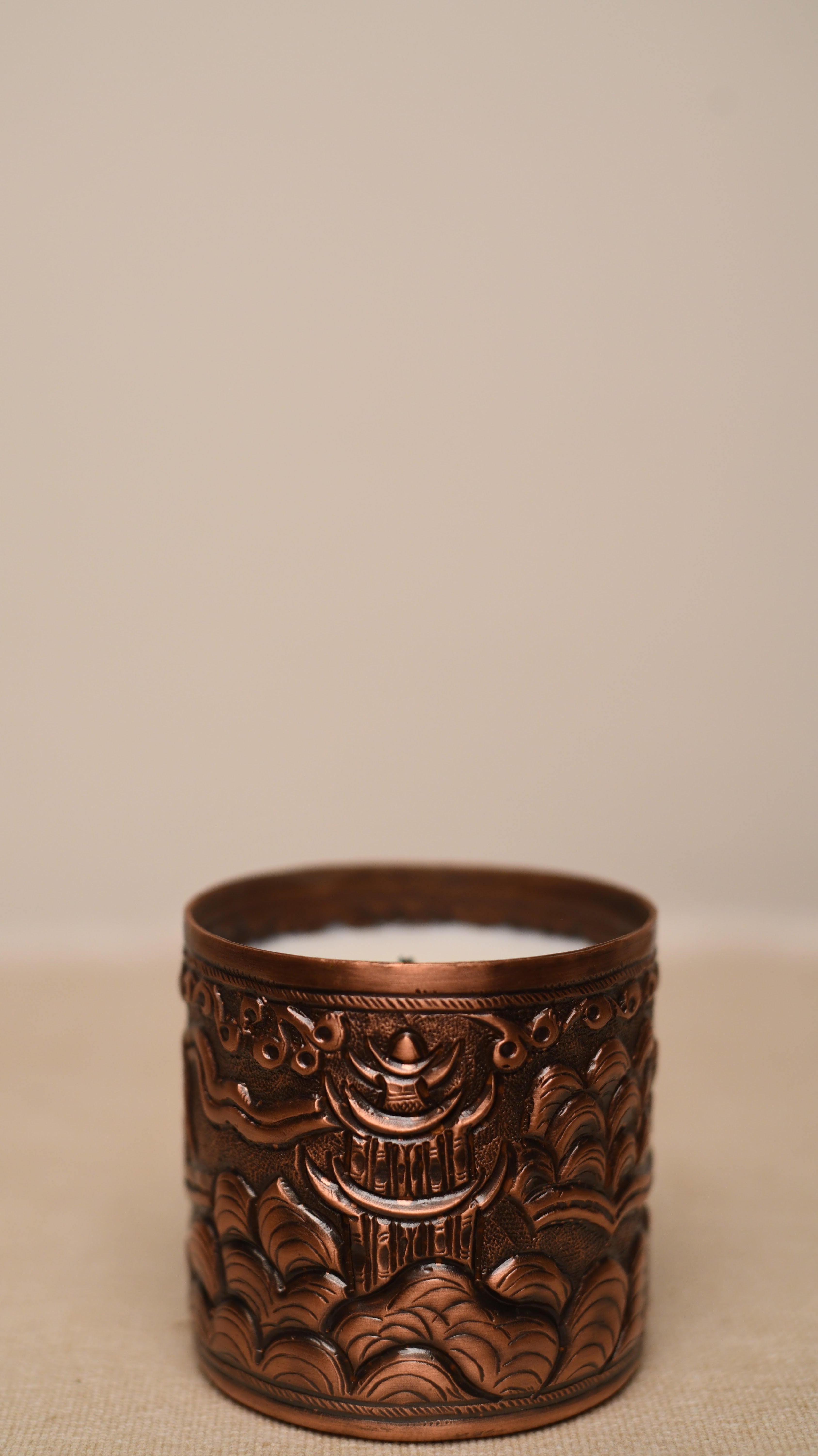 Chinoiserie Candle in Copper