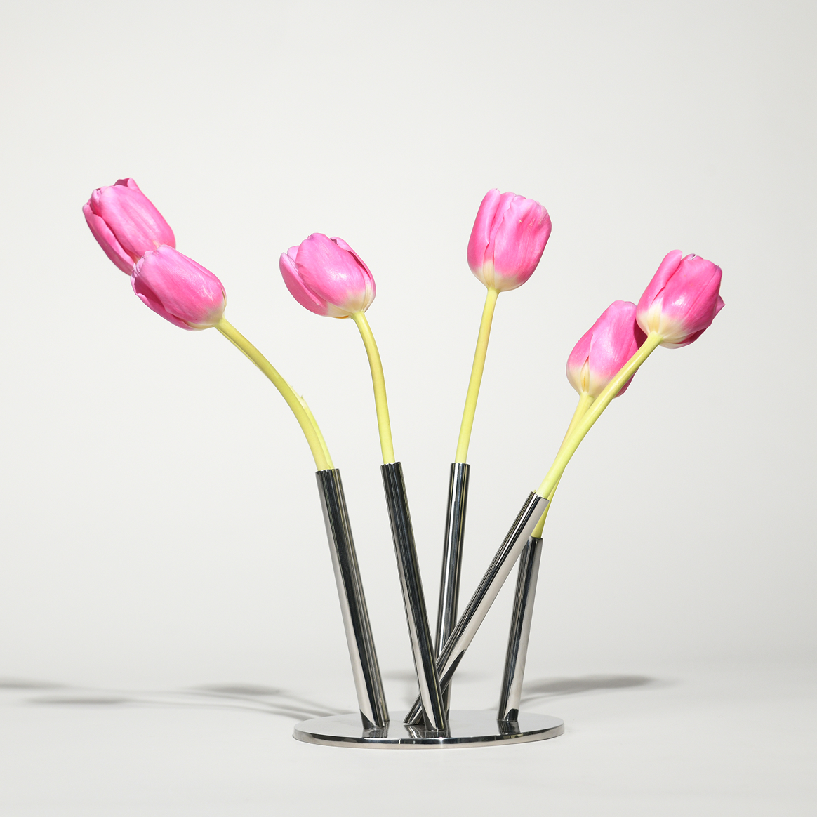 Quick Fix Modern Chrome Finish Vase