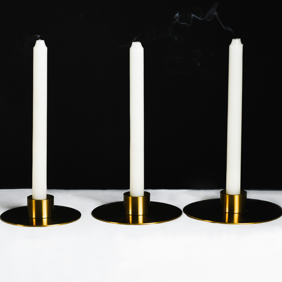 Concentra Brass Finish Tealight Candle Holder - [Small/Medium/Large]