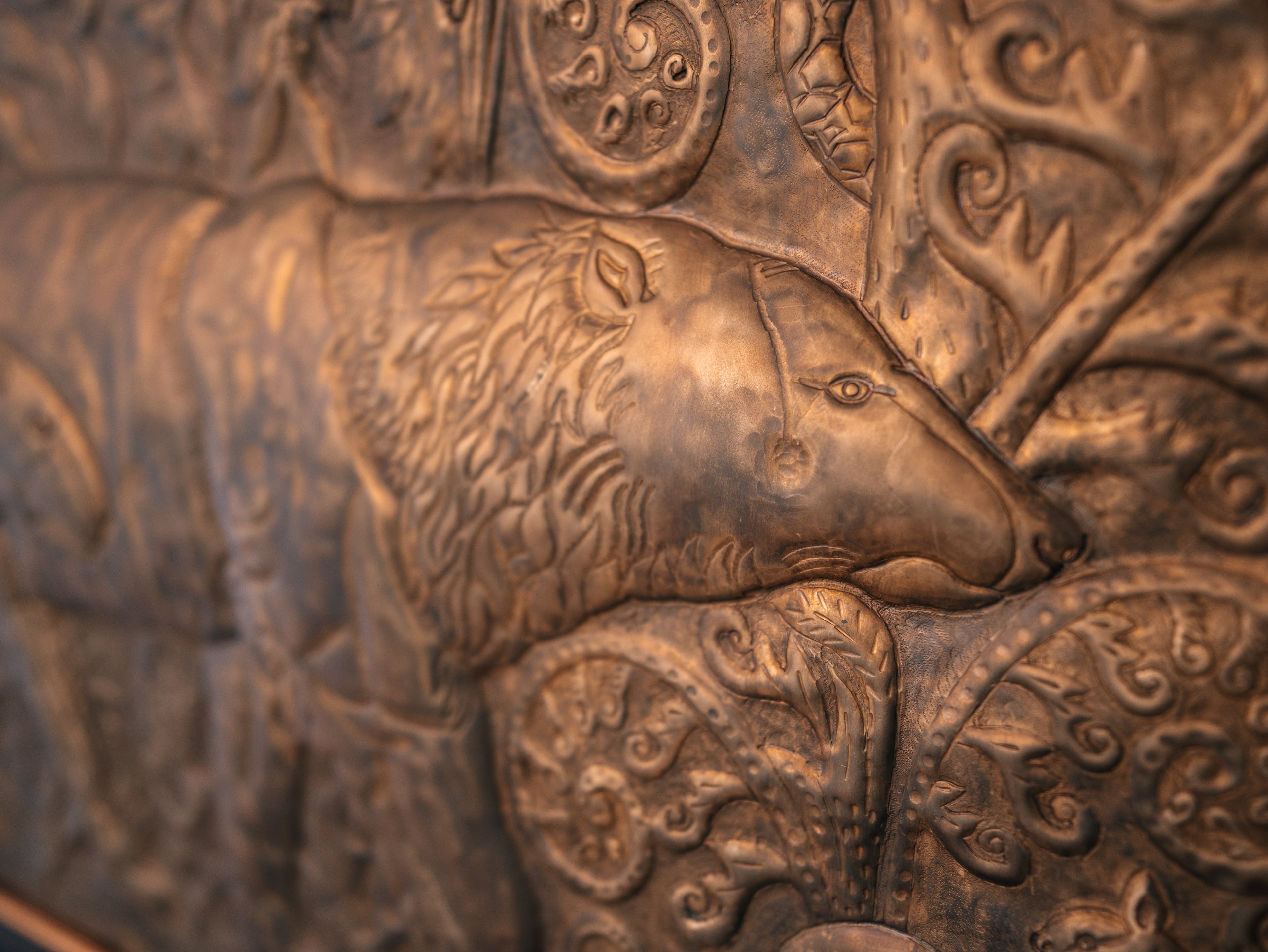 Mowgli Jungle Book Brass Panel