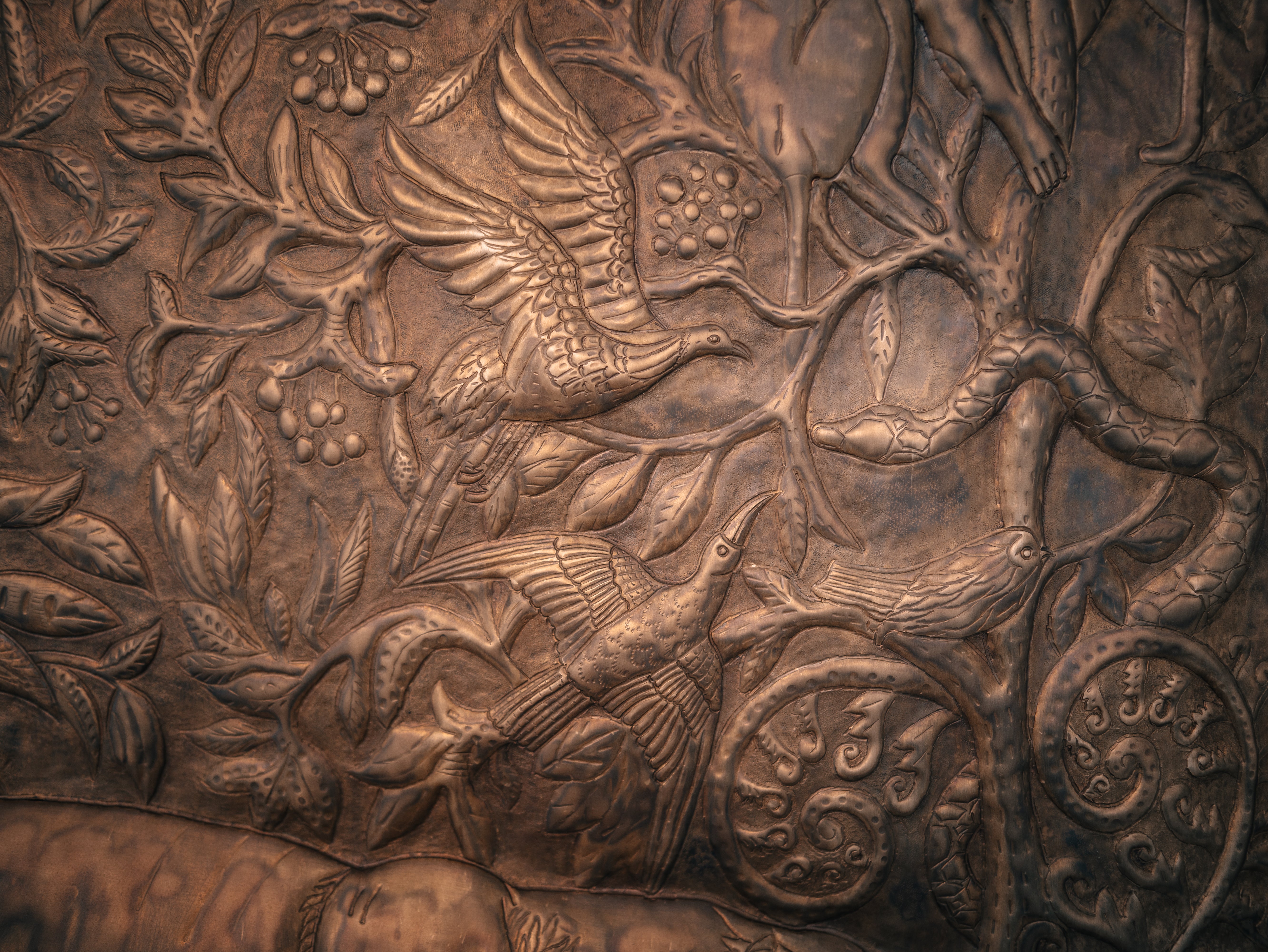 Mowgli Jungle Book Brass Art Panel