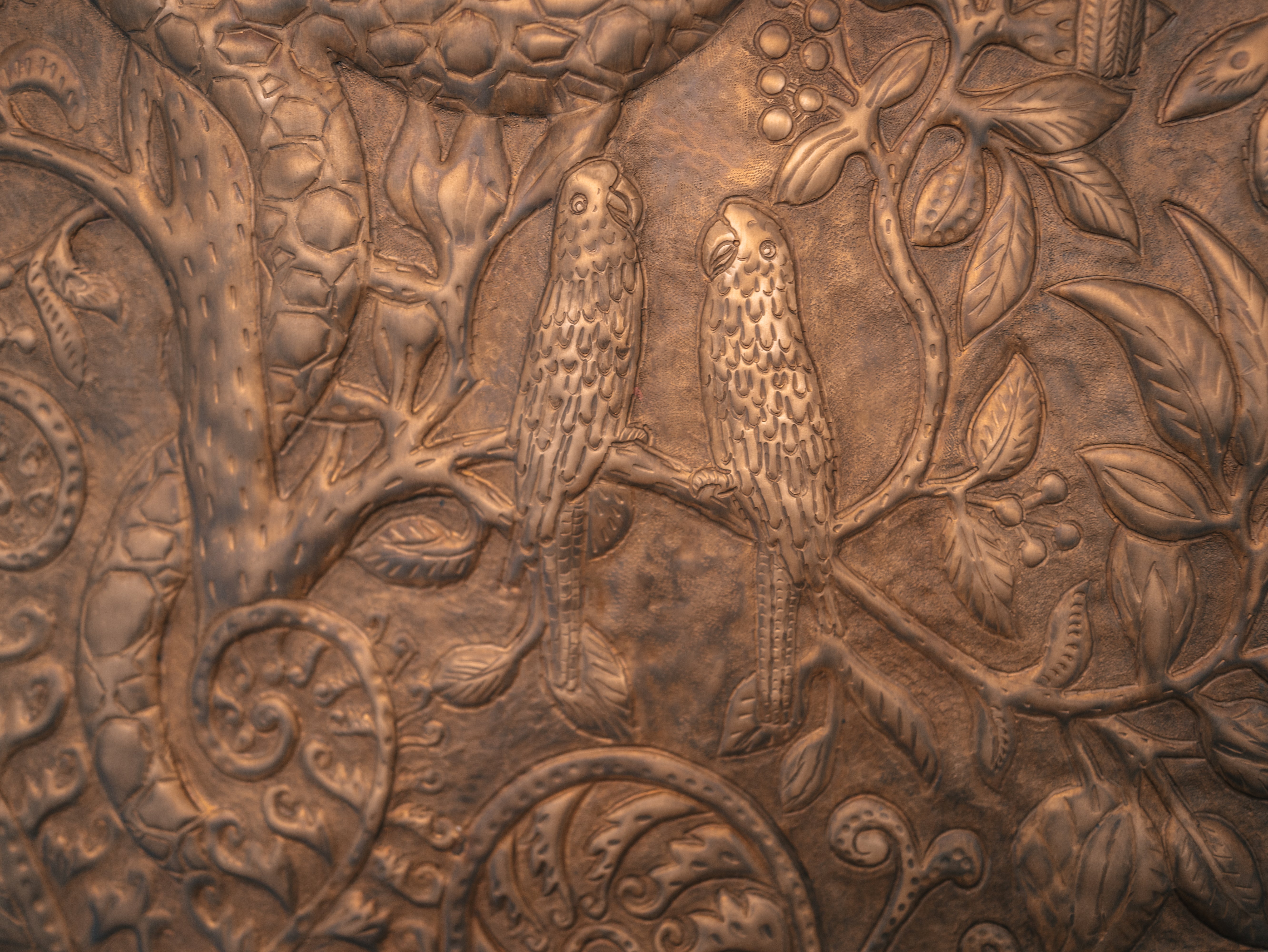 Mowgli Jungle Book Brass Art Panel