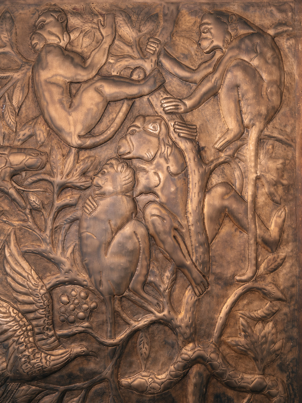 Mowgli Jungle Book Brass Panel