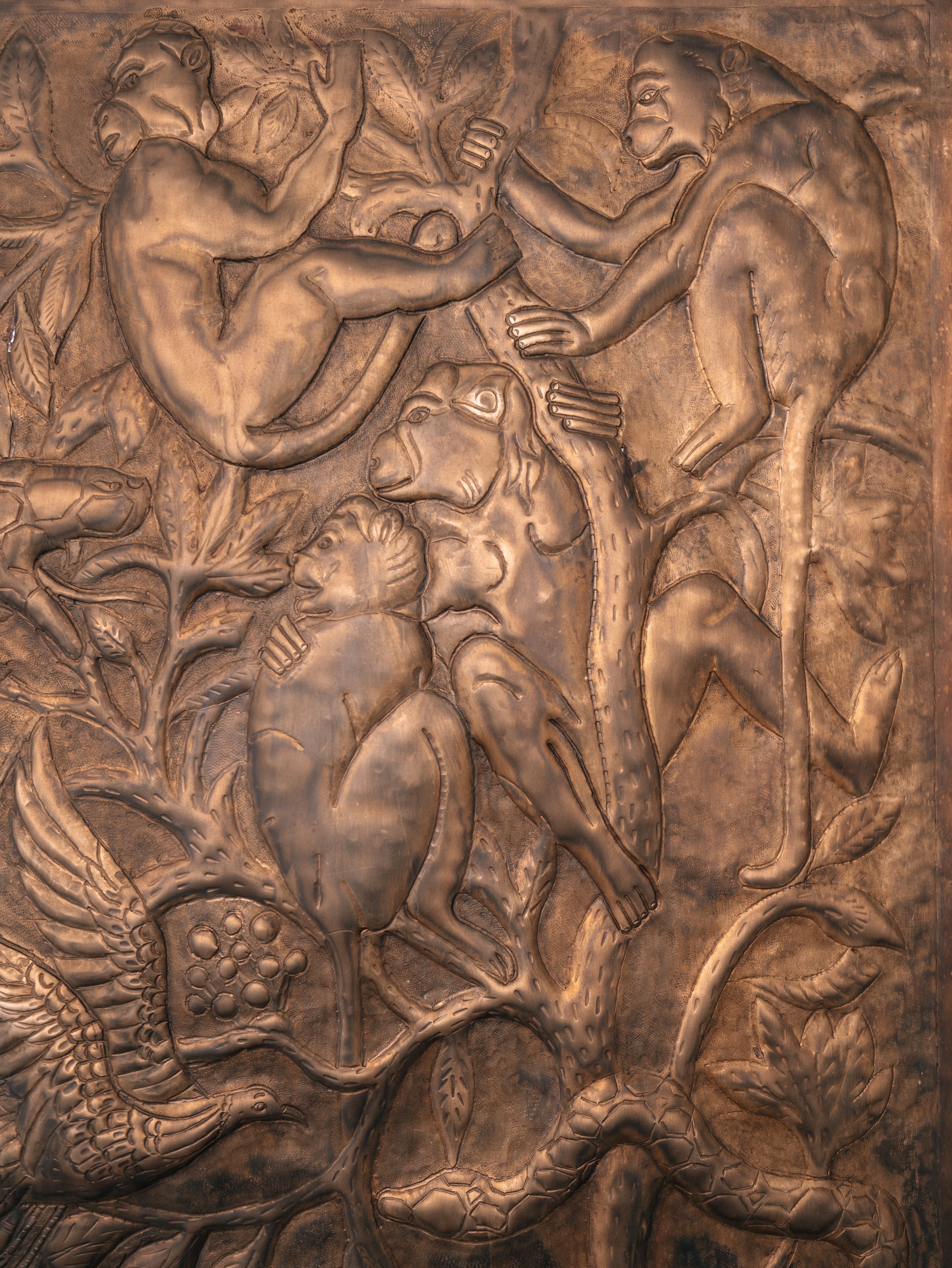 Mowgli Jungle Book Brass Panel