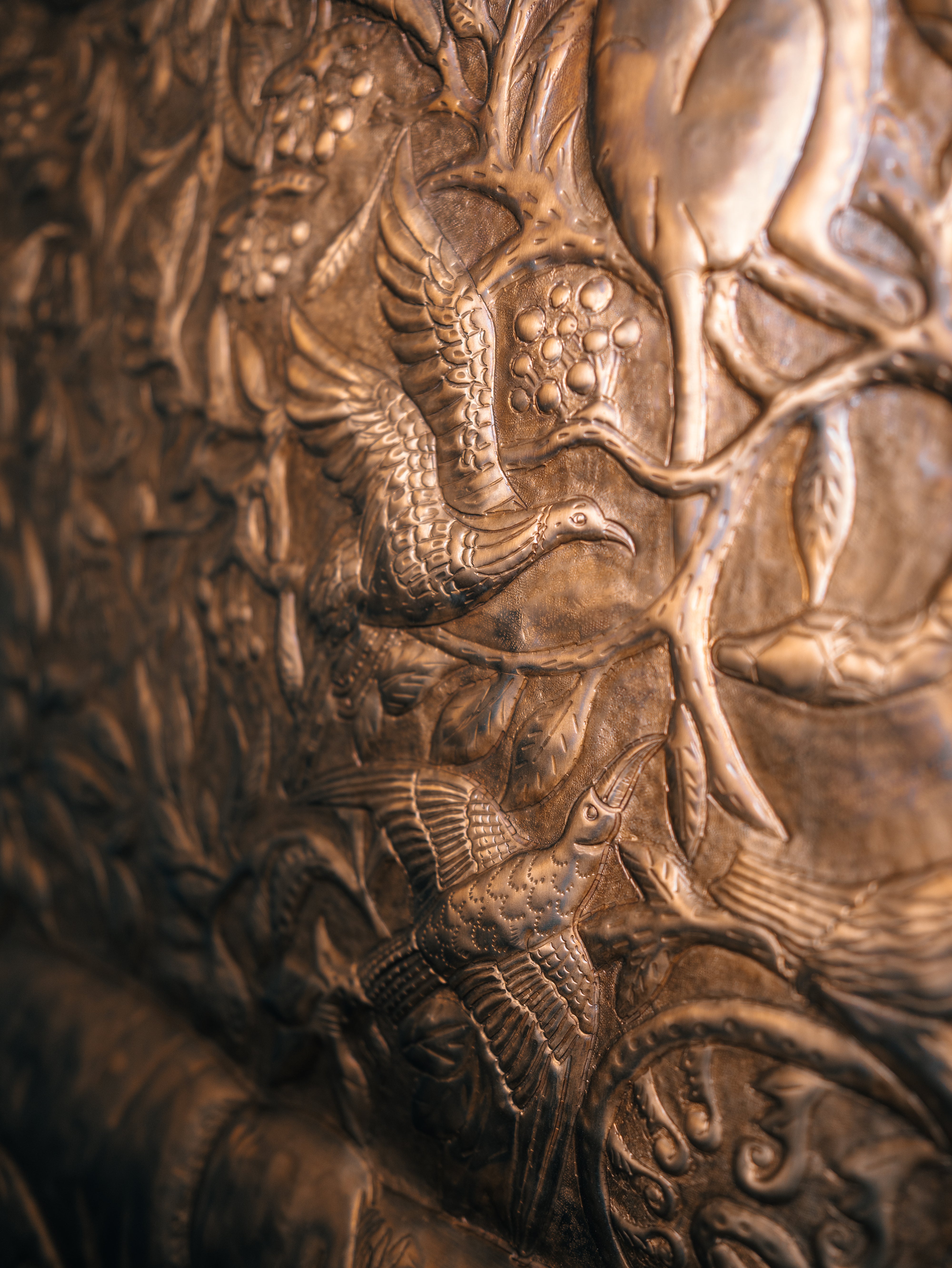 Mowgli Jungle Book Brass Art Panel