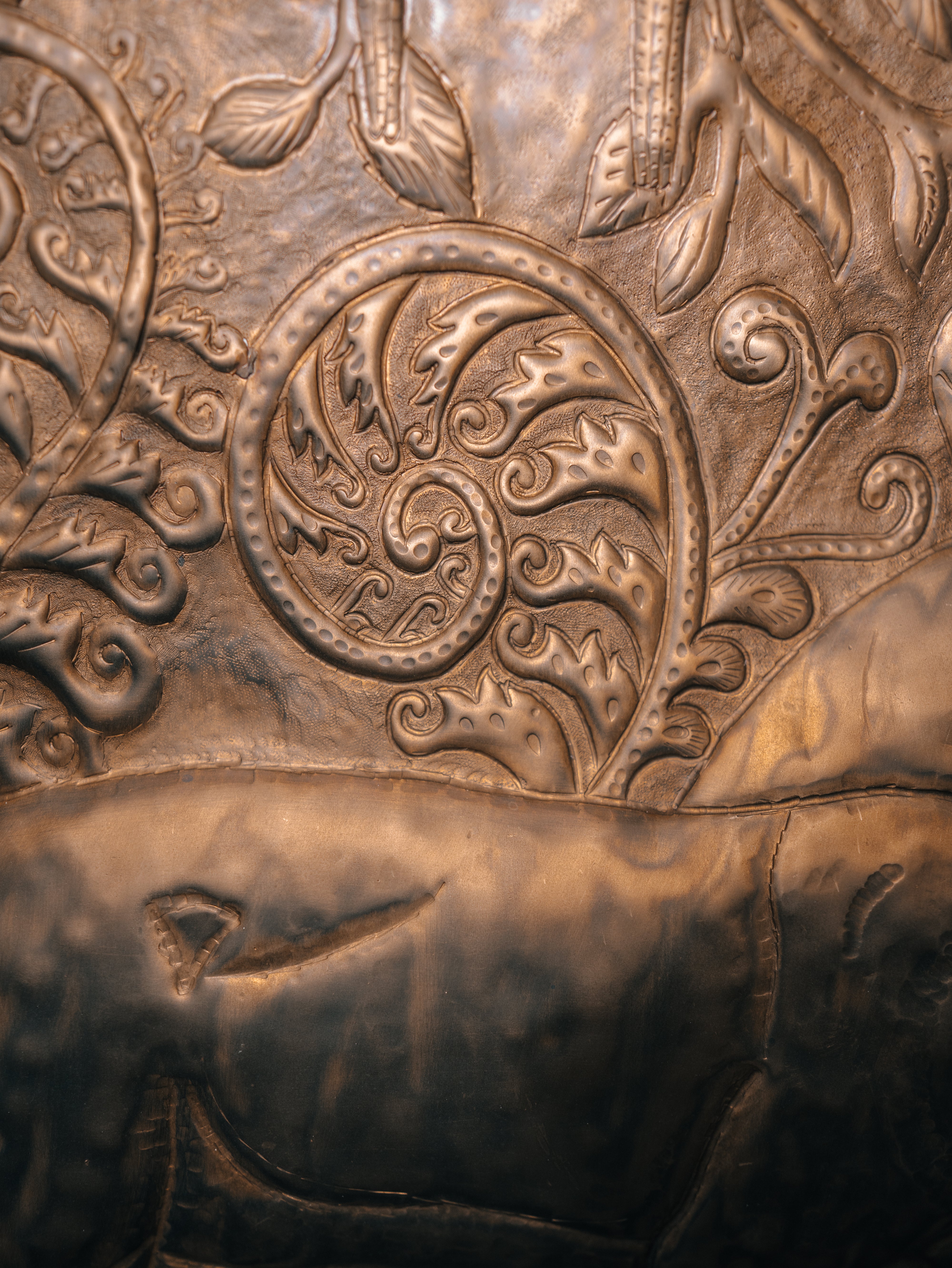 Mowgli Jungle Book Brass Art Panel